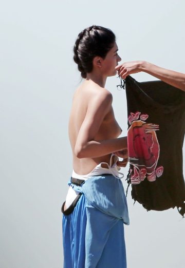 Neelam Gill Caught Topless Changing on a Beach Shoot