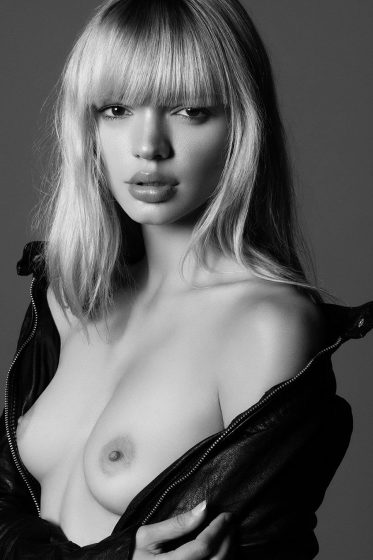 French model Pauline Baly naked tits