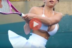 busty-female-player-playing-tennis